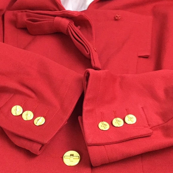 CAbi Cropped Jacket Blazer #3035 Holiday Red Bow - Picture 6 of 9